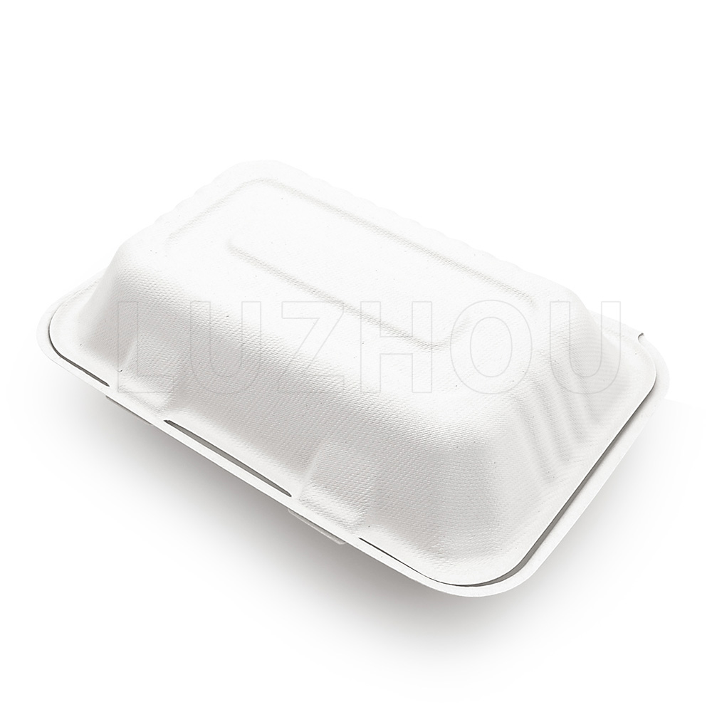 900ml Bagasse Compostable Clamshell Containers